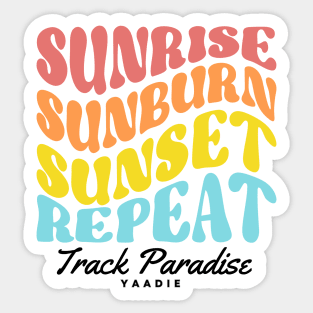 Spring Track Paradise Sticker